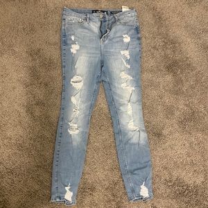 hollister high rise skinny jeans